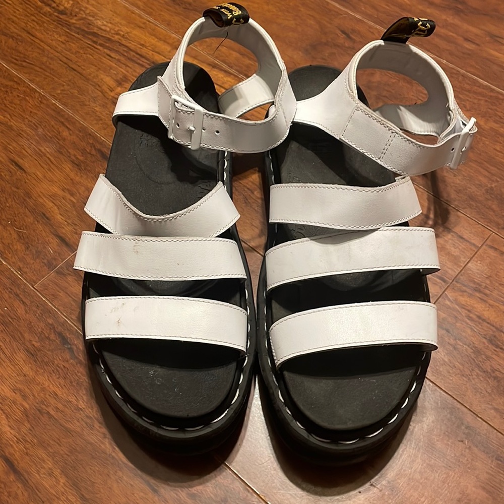 White Dr Martens Size 11  sandals